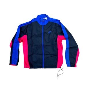 90’s Nike Black, Pink & Blue Windbreaker Jacket